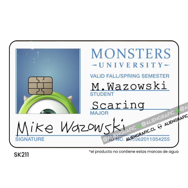 Credencial Mike Wasowski