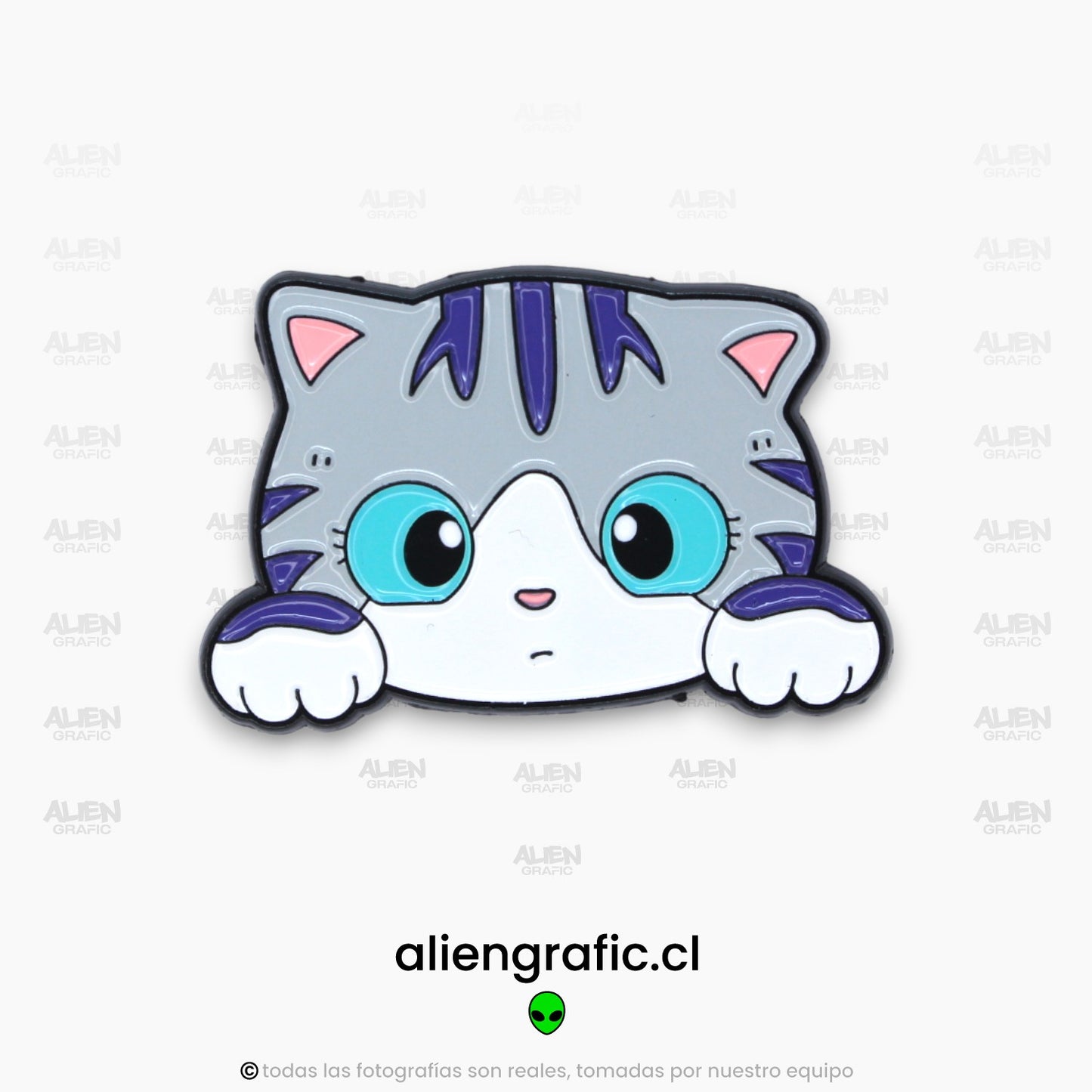 Carita Gato Tabby Gris