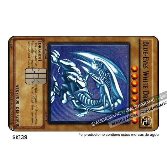 Carta Dragon blanco de ojos azules