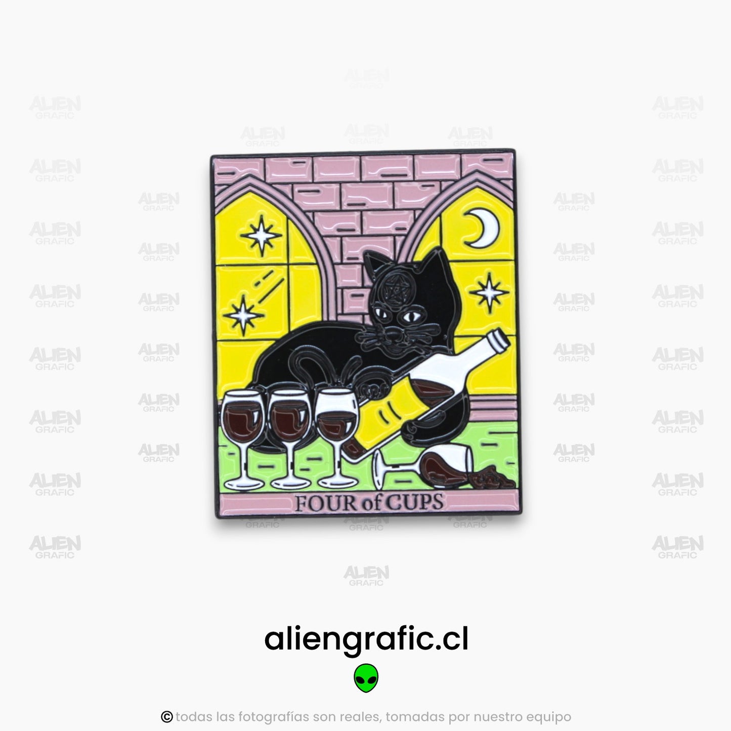 Gato Tarot 4 de Copas