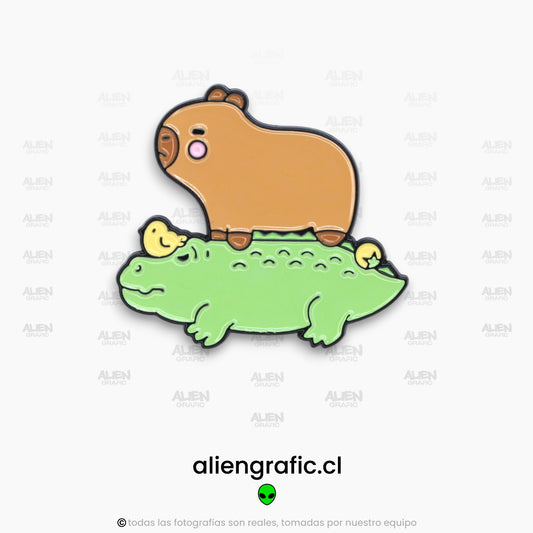 Capibara Y Cocodrilo