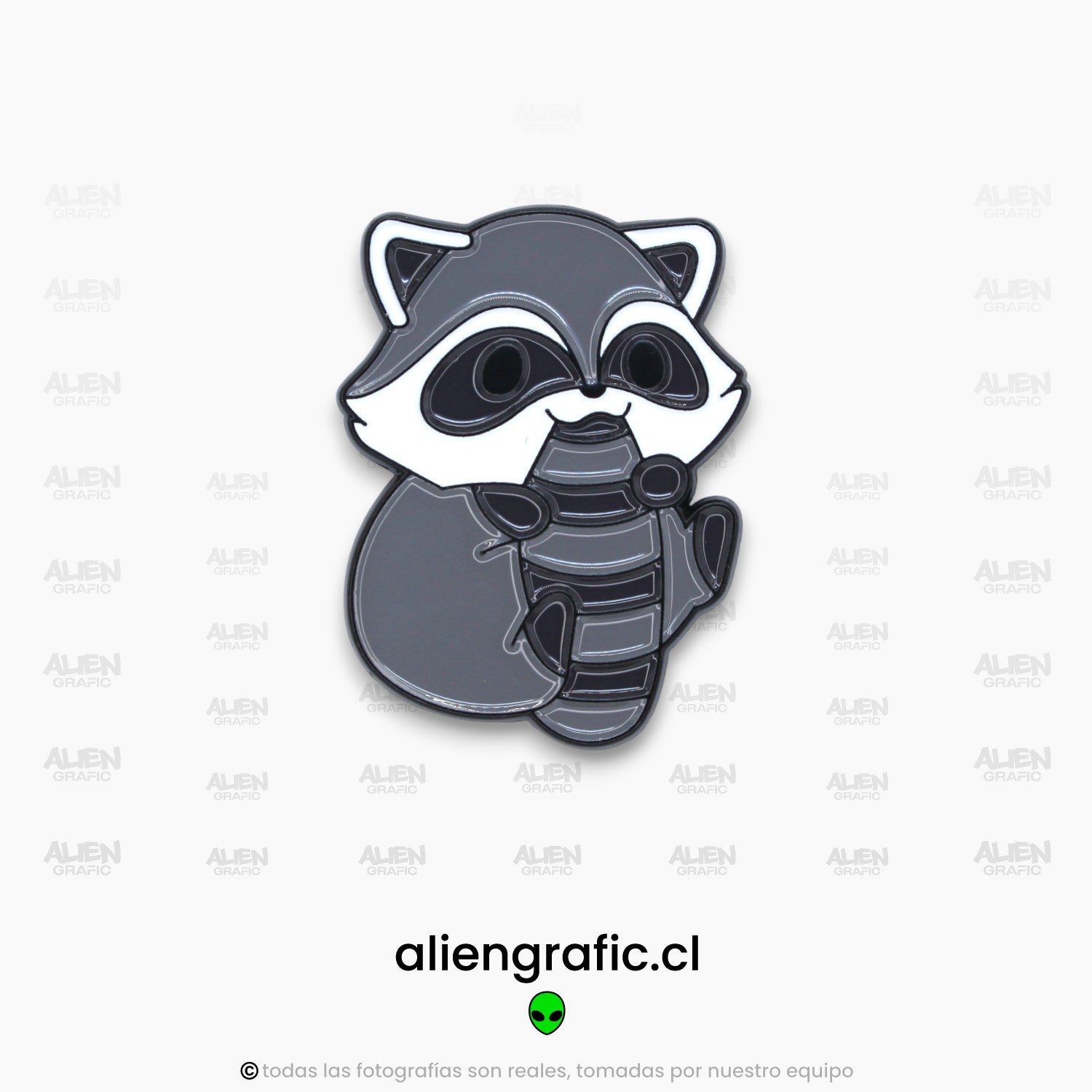 Pin Mapache – Aliengrafic